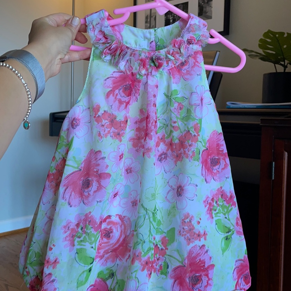 Little Me | Pink Floral Dress